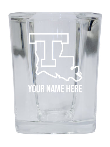 NCAA Louisiana Tech Bulldogs Personalized 2oz Stemless Shot Glass - Custom Laser Etched 