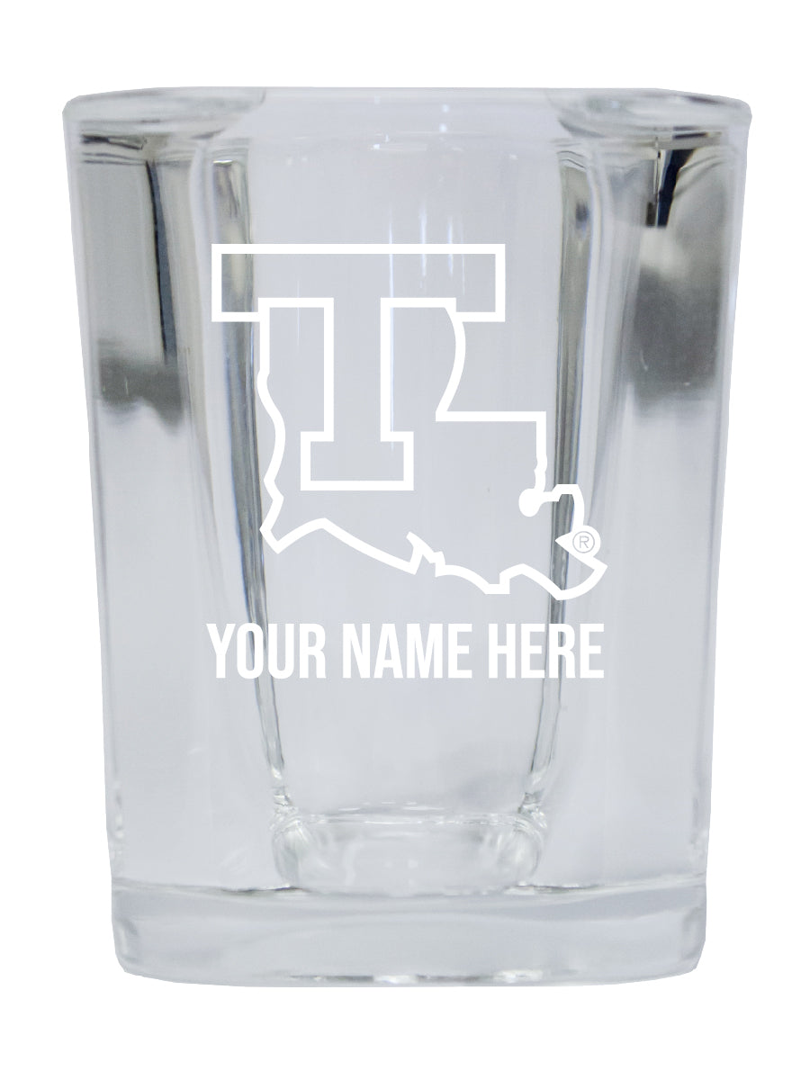NCAA Louisiana Tech Bulldogs Personalized 2oz Stemless Shot Glass - Custom Laser Etched 