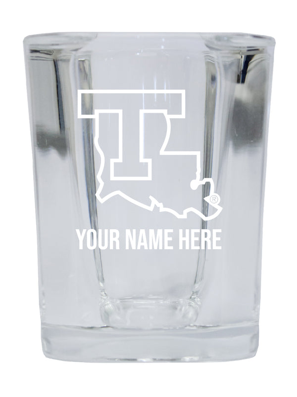 NCAA Louisiana Tech Bulldogs Personalized 2oz Stemless Shot Glass - Custom Laser Etched 