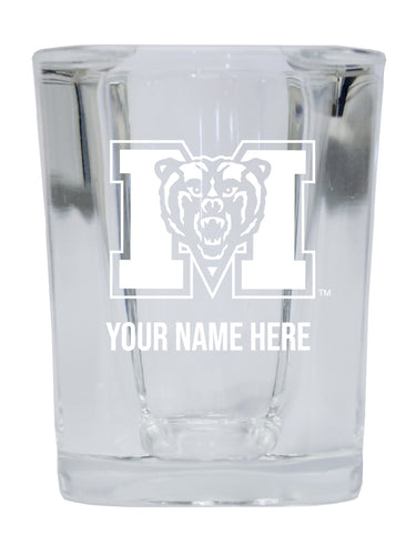 NCAA Mercer University Personalized 2oz Stemless Shot Glass - Custom Laser Etched 
