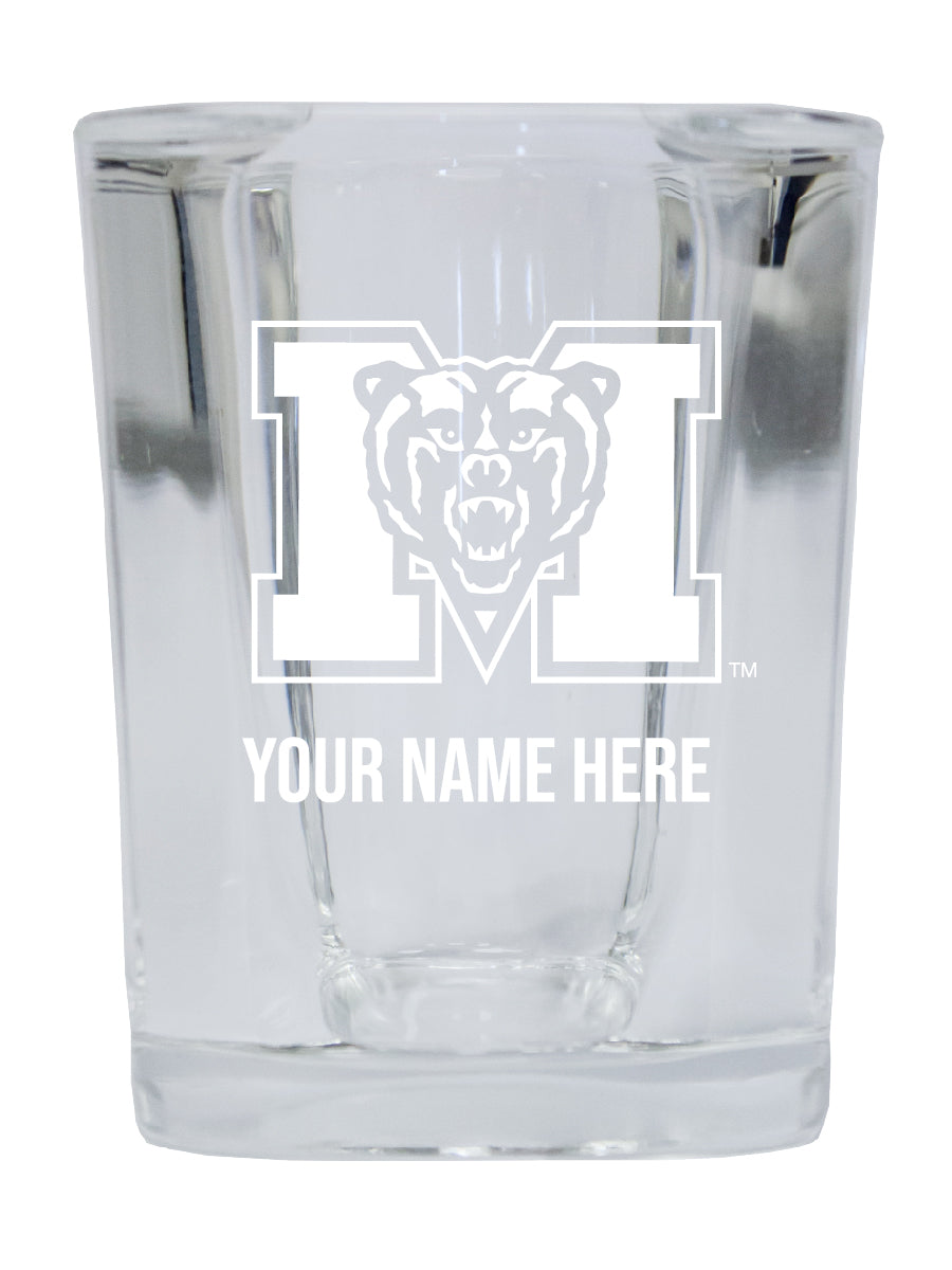 NCAA Mercer University Personalized 2oz Stemless Shot Glass - Custom Laser Etched 