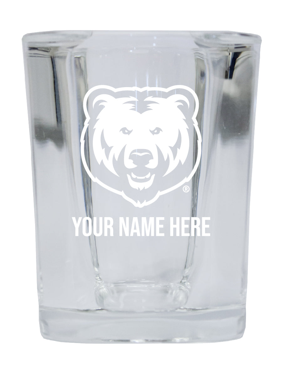 NCAA Northern Colorado Bears Personalized 2oz Stemless Shot Glass - Custom Laser Etched 