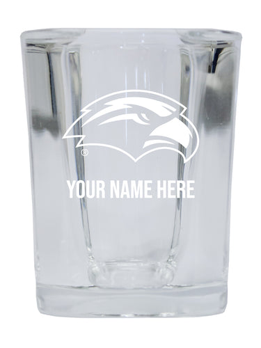 NCAA Southern Mississippi Golden Eagles Personalized 2oz Stemless Shot Glass - Custom Laser Etched 