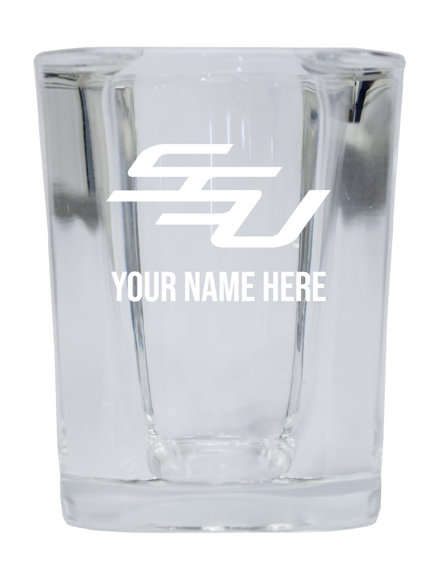 NCAA Savannah State University Personalized 2oz Stemless Shot Glass - Custom Laser Etched 