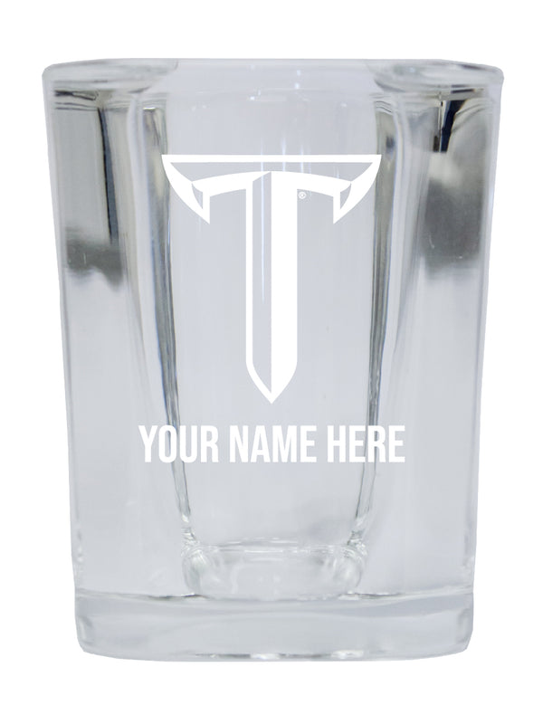 NCAA Troy University Personalized 2oz Stemless Shot Glass - Custom Laser Etched 