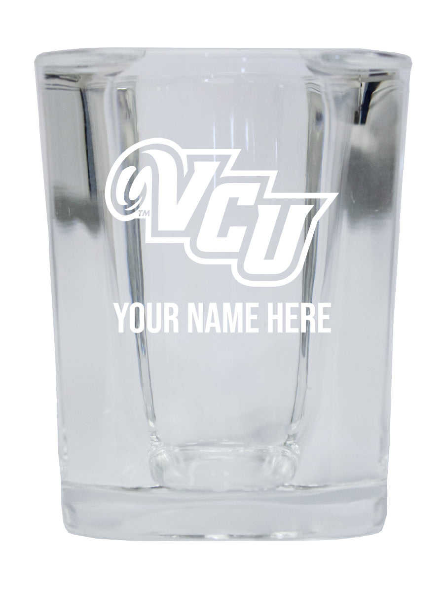 NCAA Virginia Commonwealth Personalized 2oz Stemless Shot Glass - Custom Laser Etched 