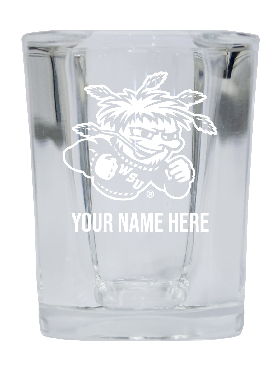 NCAA Wichita State Shockers Personalized 2oz Stemless Shot Glass - Custom Laser Etched 