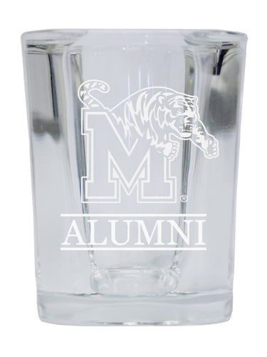 NCAA Memphis Tigers Alumni 2oz Laser Etched Square Shot Glass 