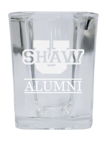 NCAA Shaw University Bears Alumni 2oz Laser Etched Square Shot Glass 
