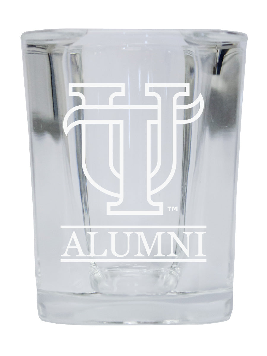 NCAA University of Tampa Spartans Alumni 2oz Laser Etched Square Shot Glass 