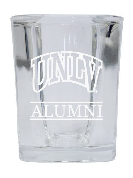 NCAA UNLV Rebels Alumni 2oz Laser Etched Square Shot Glass 