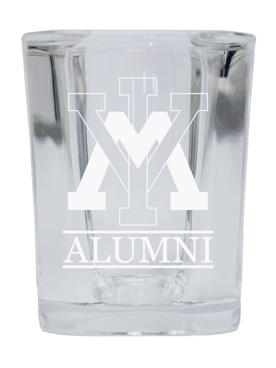 NCAA VMI Keydets Alumni 2oz Laser Etched Square Shot Glass 