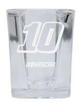 Load image into Gallery viewer, Aric Almirola NASCAR #10 Etched Square Shot Glass
