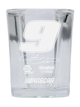 Load image into Gallery viewer, Chase Elliott NASCAR #9 Etched Square Shot Glass
