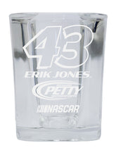 Load image into Gallery viewer, Erik Jones NASCAR #43 Etched Square Shot Glass
