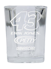 Load image into Gallery viewer, Erik Jones NASCAR #43 Etched Square Shot Glass

