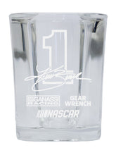 Load image into Gallery viewer, Kurt Busch NASCAR #1 Etched Square Shot Glass
