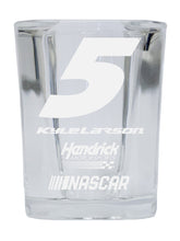 Load image into Gallery viewer, Kyle Larson NASCAR #5 Etched Square Shot Glass
