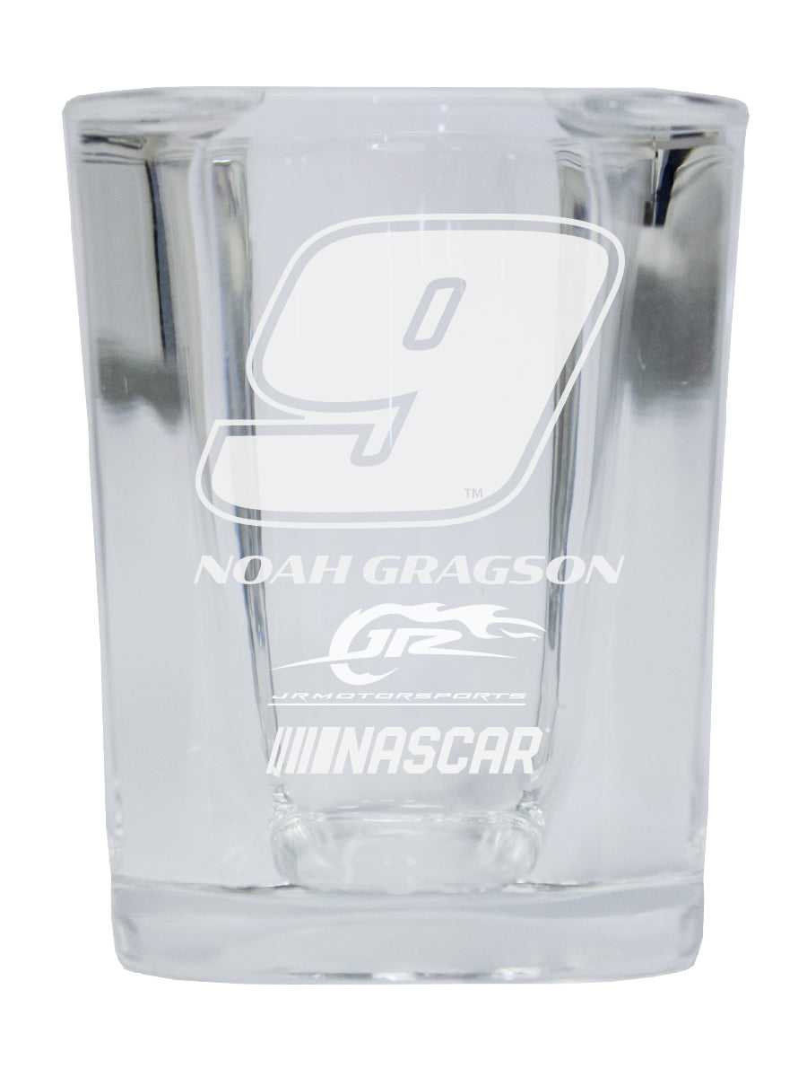 Noah Gragson #9 NASCAR Etched Square Shot Glass