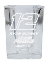 Load image into Gallery viewer, Ryan Blaney NASCAR #12 Etched Square Shot Glass
