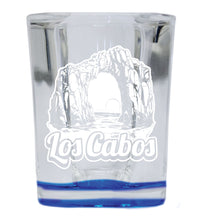 Load image into Gallery viewer, Los Cabos Mexico Souvenir 2.5 Ounce Engraved Shot Glass Square

