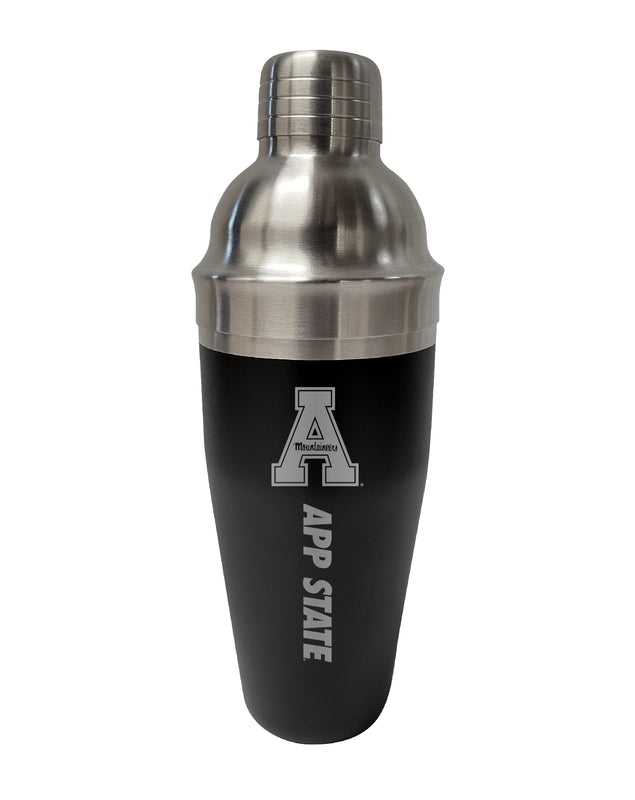 Appalachian State NCAA Official 24 oz Engraved Stainless Steel Cocktail Shaker | College Team Spirit Drink Mixer