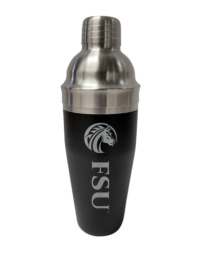 Fayetteville State University NCAA Official 24 oz Engraved Stainless Steel Cocktail Shaker | College Team Spirit Drink Mixer