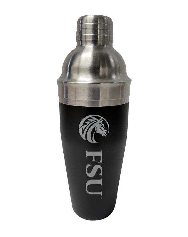 Fayetteville State University NCAA Official 24 oz Engraved Stainless Steel Cocktail Shaker | College Team Spirit Drink Mixer
