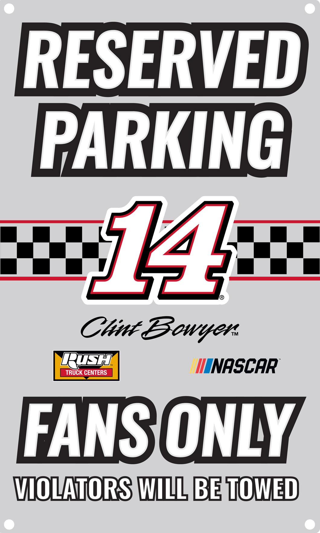 R and R Imports Clint Bowyer #14 Metal Sign New for 2020
