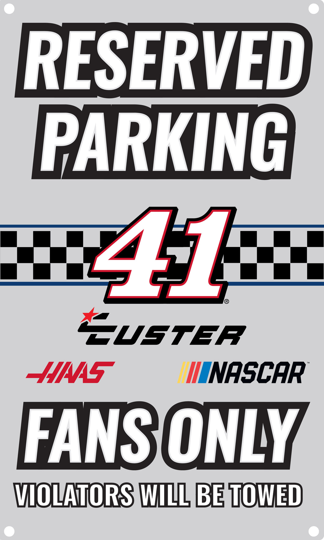 R and R Imports Cole Custer #41 Metal Sign New for 2020