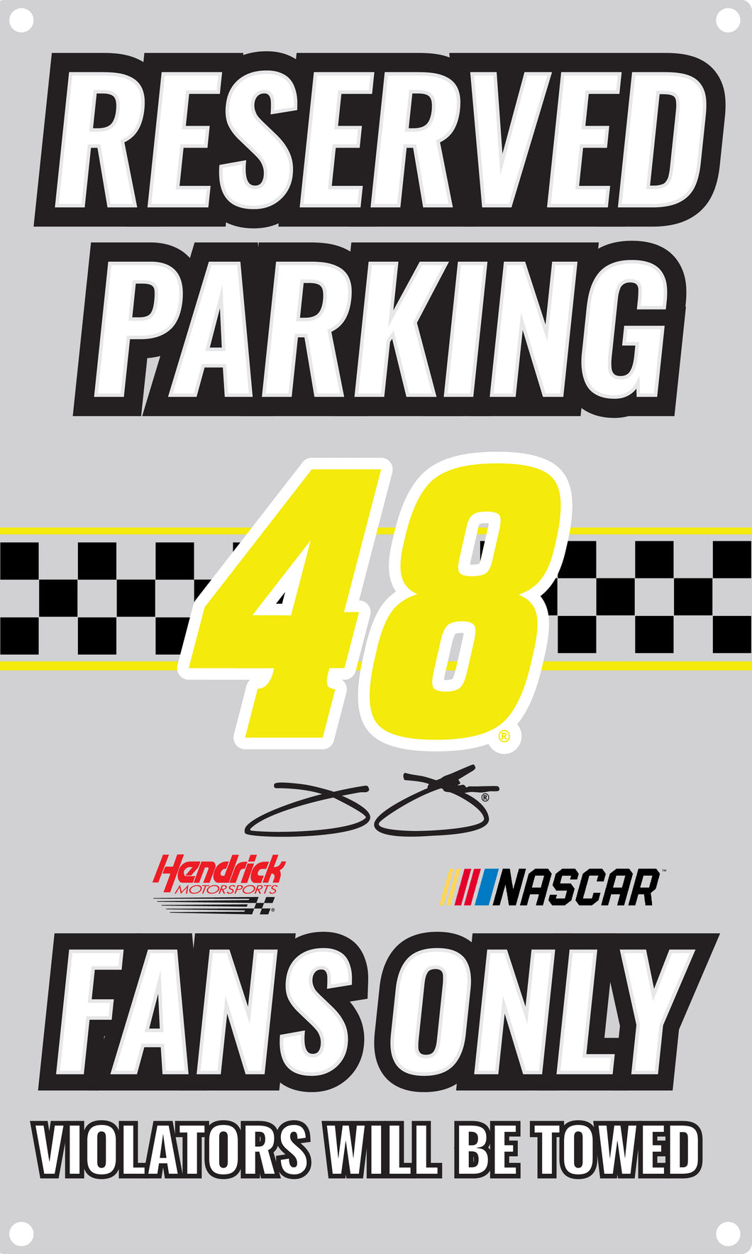 R and R Imports Jimmie Johnson #48 Metal Sign New for 2020