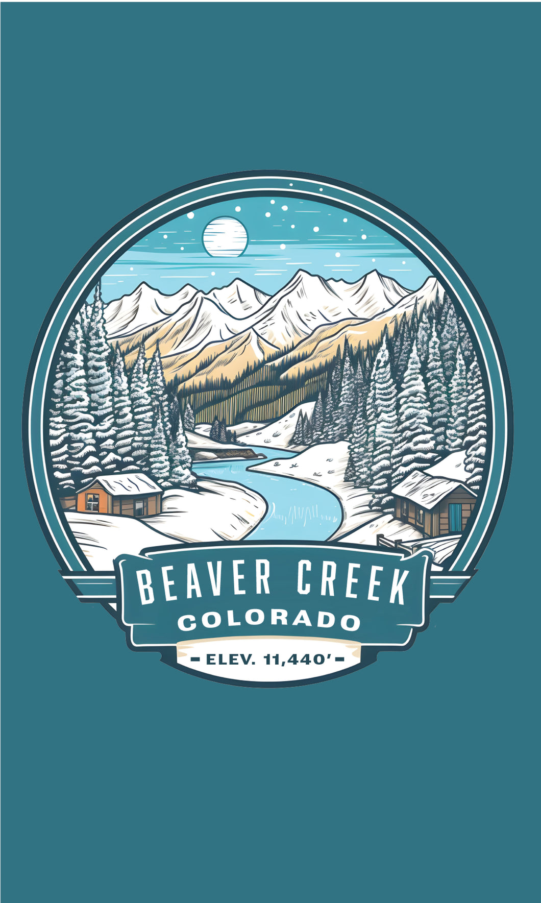 Beaver Creek Colorado Design B Souvenir Metal Sign 9 x 15