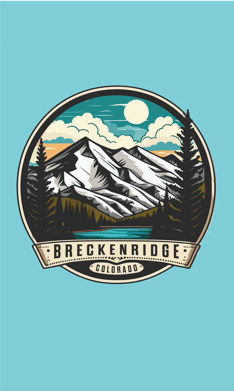 Breckenridge Colorado Design A Souvenir Metal Sign 9 x 15