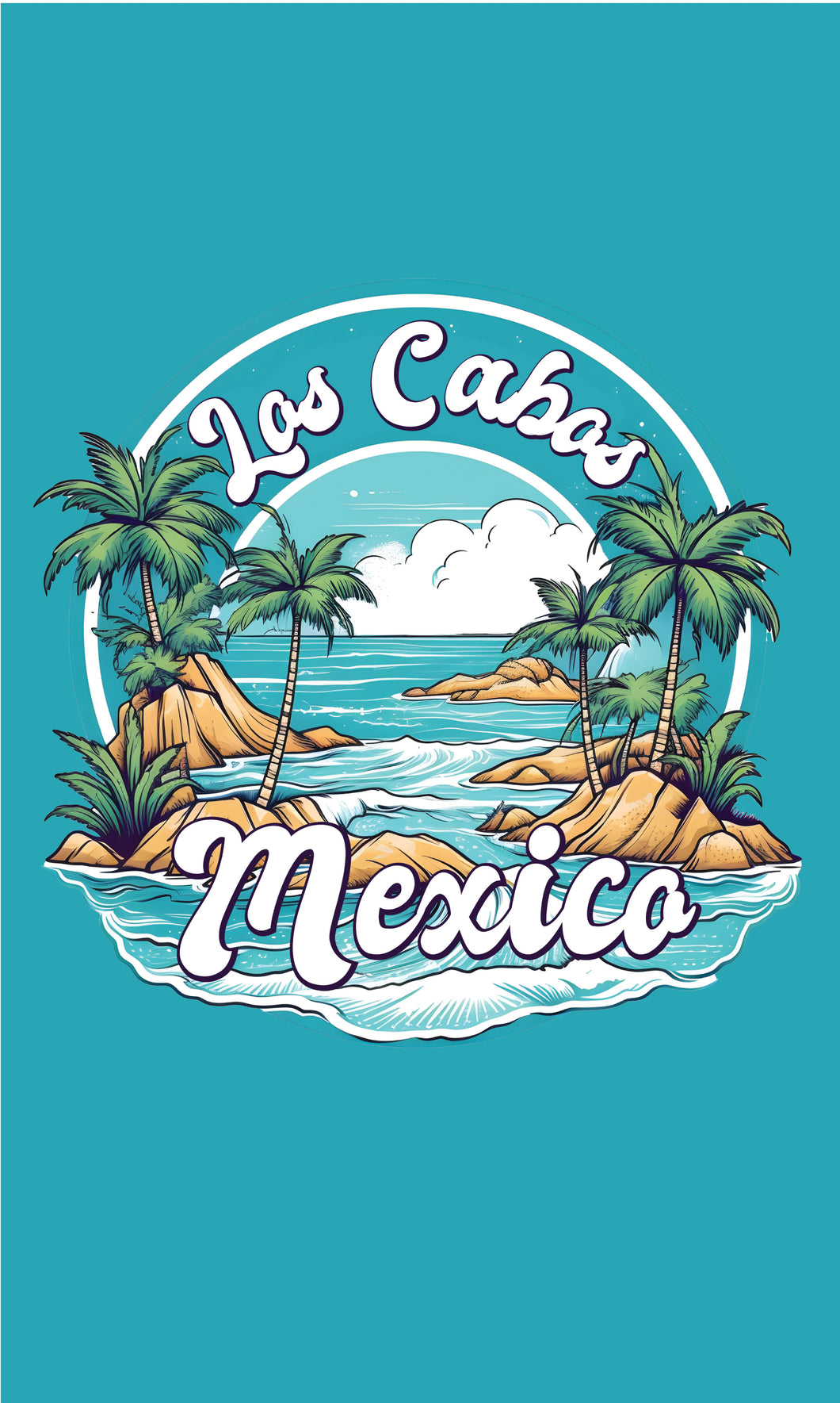 Los Cabos Mexico Design A Souvenir Metal Sign 9 x 15