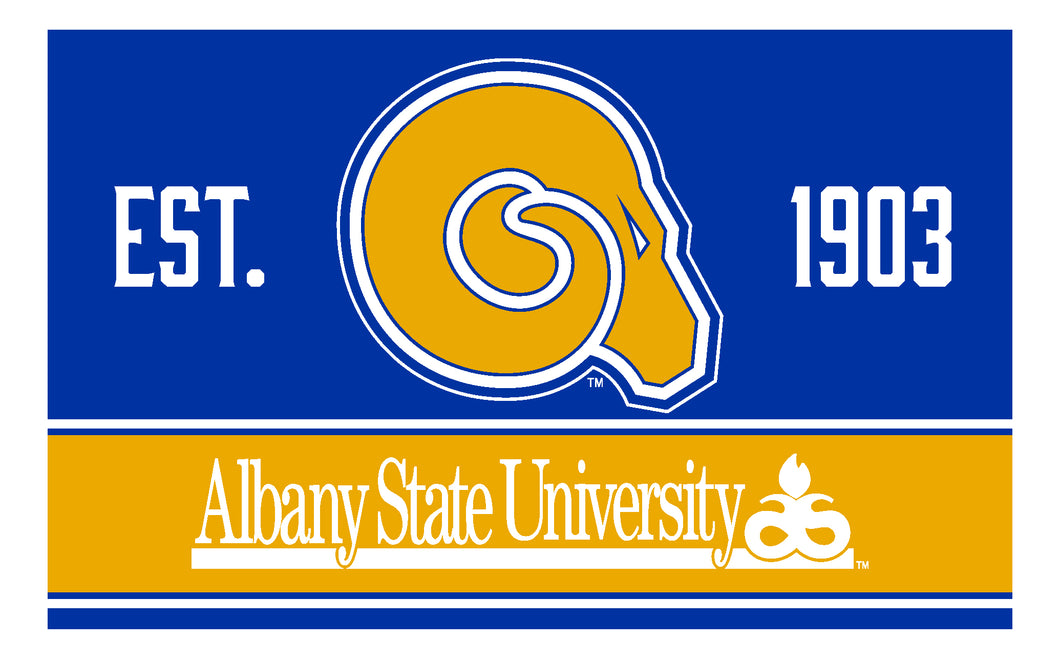 Albany State University Wood Sign with Frame