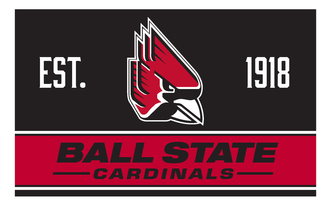 Ball State University Wood Sign with Frame