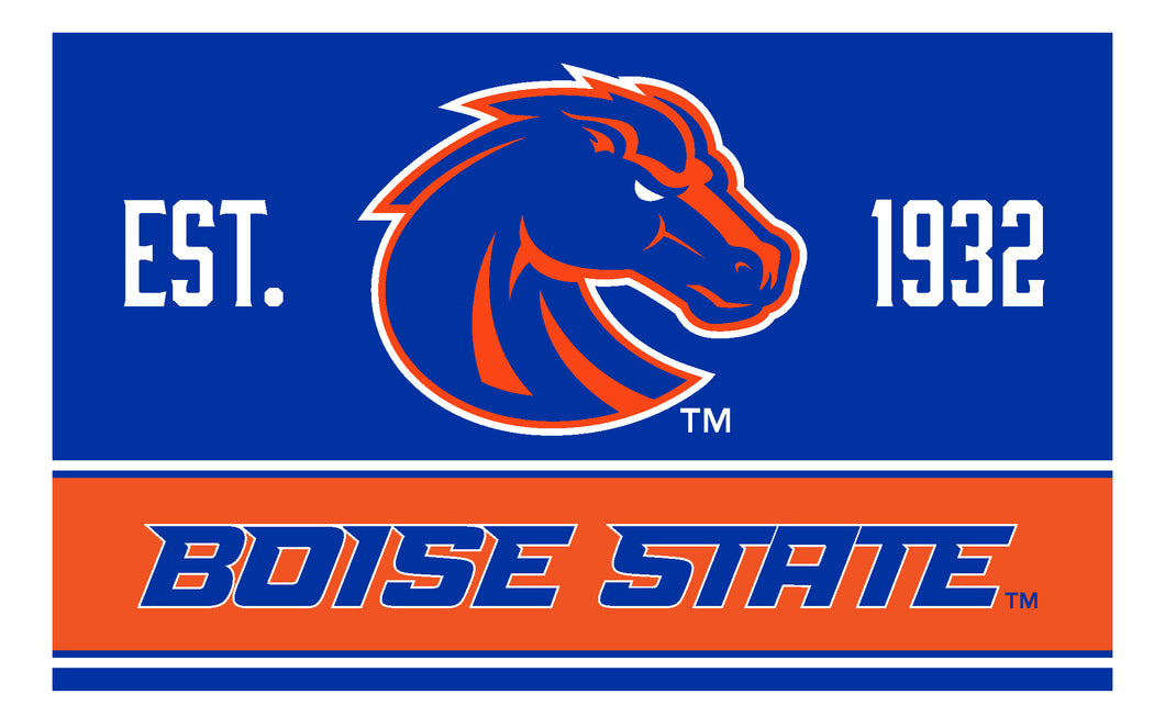 Boise State Broncos Wood Sign with Frame
