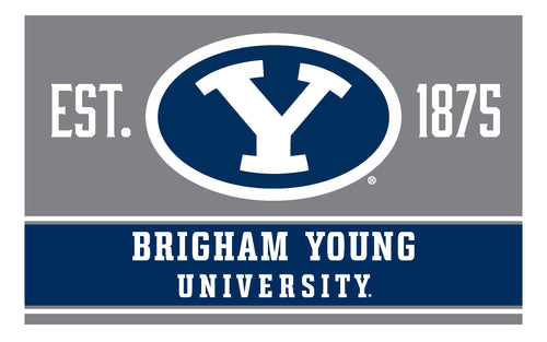 Brigham Young Cougars Wood Sign with Frame