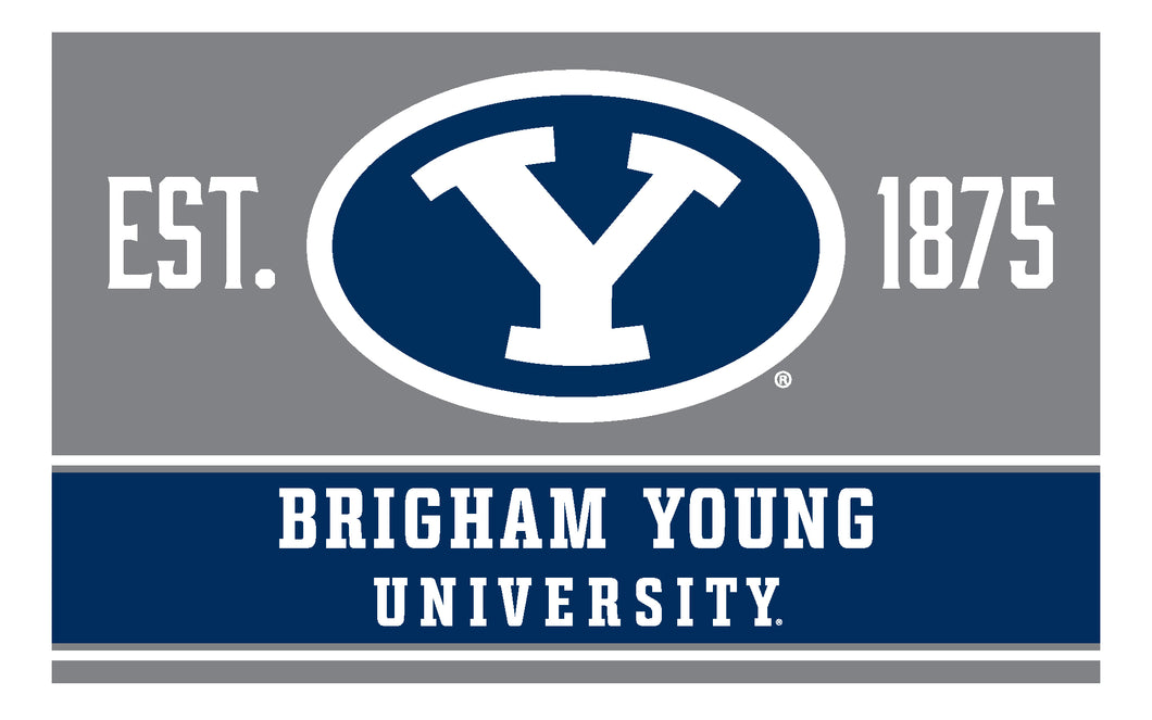 Brigham Young Cougars Wood Sign with Frame