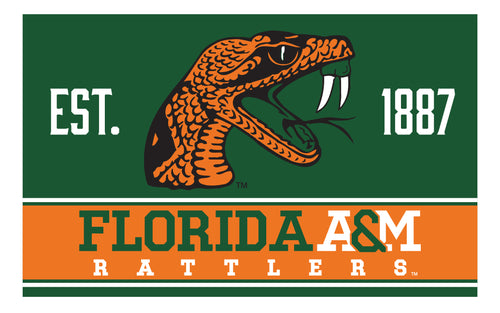 Florida A&M Rattlers Wood Sign with Frame