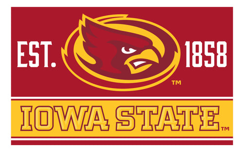 Iowa State Cyclones Wood Sign with Frame