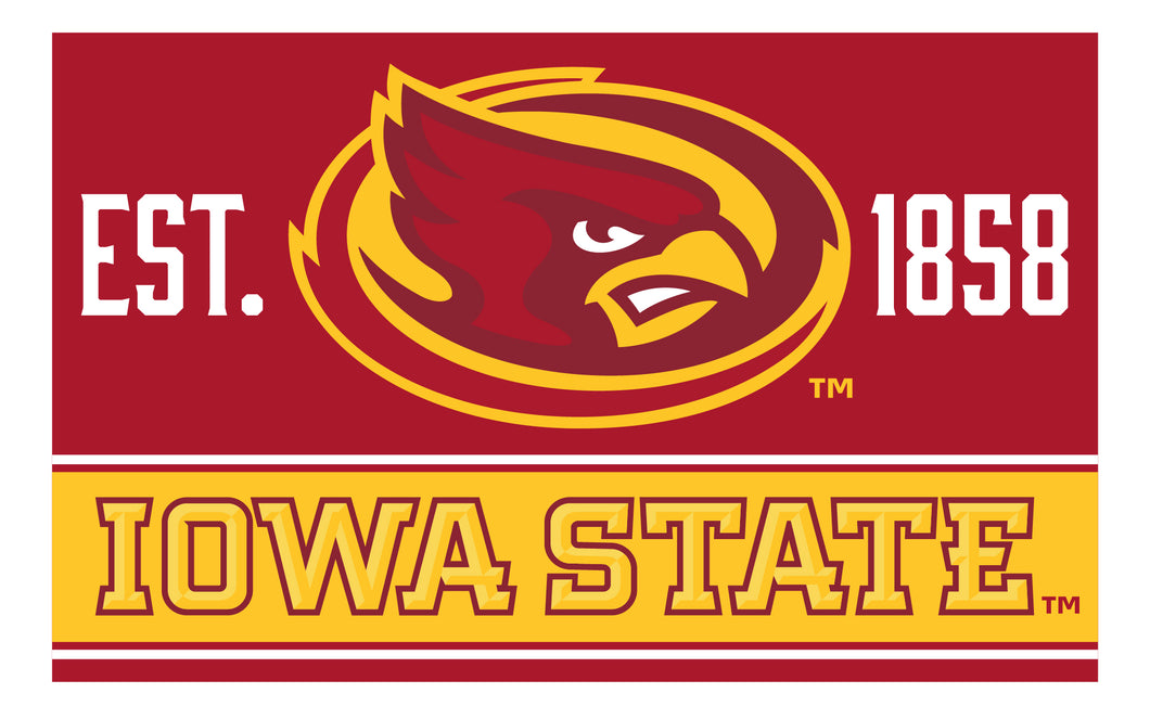 Iowa State Cyclones Wood Sign with Frame