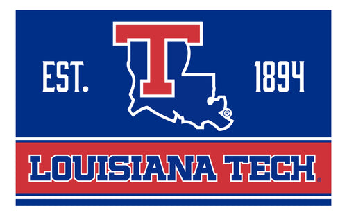 Louisiana Tech Bulldogs Wood Sign with Frame