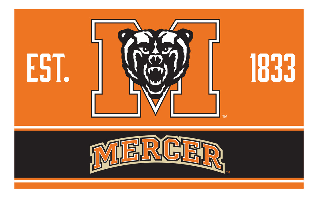 Mercer University Wood Sign with Frame