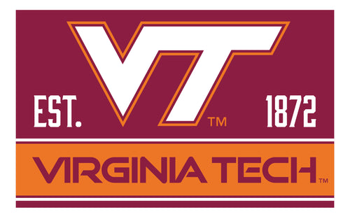 Virginia Polytechnic Institute VT Hokies Wood Sign with Frame