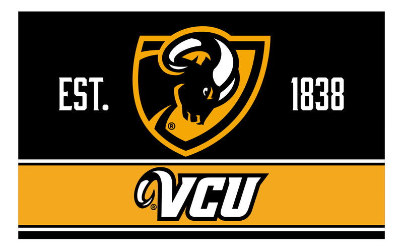 Virginia Commonwealth Wood Sign with Frame