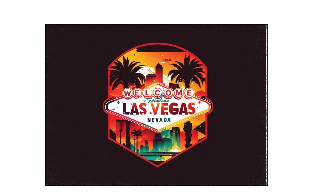 Las Vegas Nevada Design A Souvenir Wood sign with frame 5x7