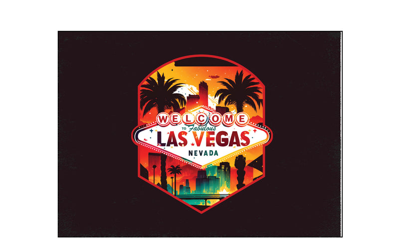 Las Vegas Nevada Design A Souvenir Wood sign with frame 5x7