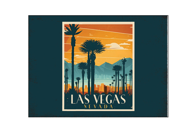 Las Vegas Nevada Design D Souvenir Wood sign with frame 5x7