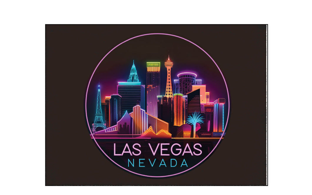 Las Vegas Nevada Design E Souvenir Wood sign with frame 5x7